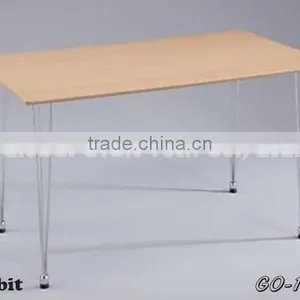 Metal Leg Glass Table Modern Dining Room Set thumbnail-5