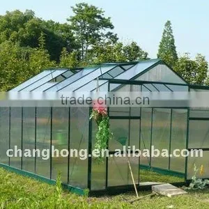 Aluminum Greenhouse /four Roof Windows /double Doors thumbnail-1
