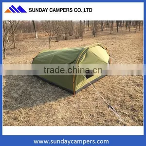 1-2 Person Single Outdoor Sherpa Waterproof Canvas Swag Tent for Sale thumbnail-1