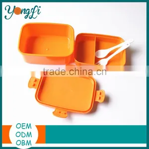 Microwave Food Container Plastic Eco-friendly Bento Box for Sale thumbnail-1