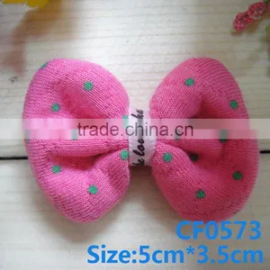 CF 0573 Mini Chic Fuchsia Knit Bow Ties for Girls thumbnail-1