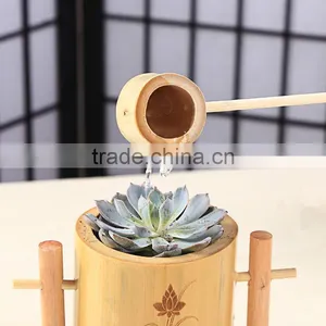 Nature Bamboo Flower Vases Bamboo Poles Material With Spoon thumbnail-1