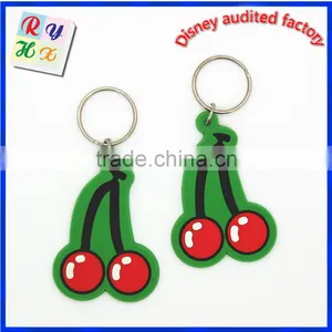 OEM Soft Rubber Keychain , Silicone Keyring , Logo Debossed Key Chain thumbnail-6