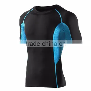 Sports Raglan Sleeve Mens Compression t Shirts thumbnail-1