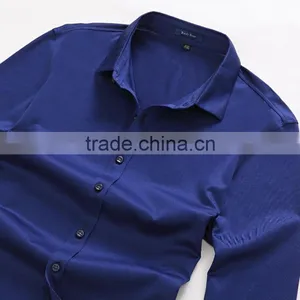 Mens High Quality Slim Fit Blank Customized Mercerized Cotton t Shirt thumbnail-3