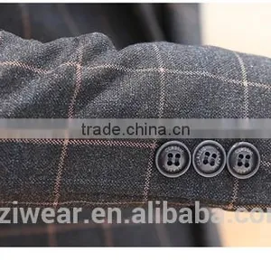 BOY'S TR CHECKED SUITS- JACKET&PANTS&VEST thumbnail-6