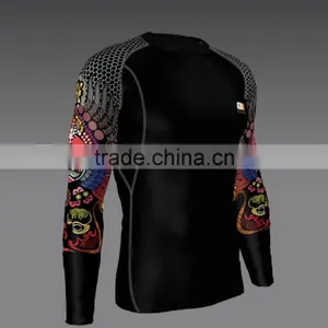 Hongen Apparel Rash Guard With Full Sublimation Front Logo thumbnail-1