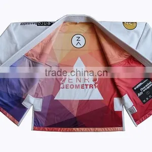 Lastest Design Bjj gi Kimono Custom Bjj gi High Quality 100% Cotton Pearl Weave Fabric Accept Paypal Bjj gi thumbnail-1