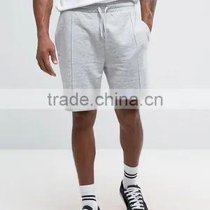 High Quality New Design Custom Drawstring Waist 65% Cotton 35% Polyester Breathable Jersey Men's Fleece Sweat Running Shorts thumbnail-1