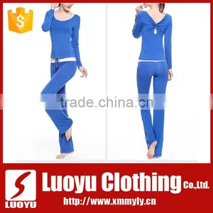 2017 Spring Long Sleeve Running Yoga Sports Gym Wear Suit thumbnail-1