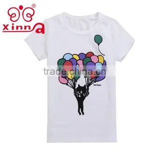 Wholesale OEM Service o Neck New Pattern Top White Custom Tee Shirts thumbnail-1