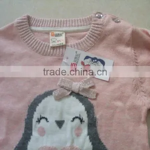 2017 Girls Long Sleeved Knit Sweater Children Sweater Kids Sweaters(BS1149) thumbnail-2