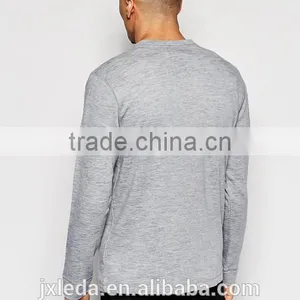 Jiangxi Mass Garm Ent Factory, 2016 Men Long Sleeve Quick Dry Slim Fit Henley Tee Shirt Overseas Custom thumbnail-2