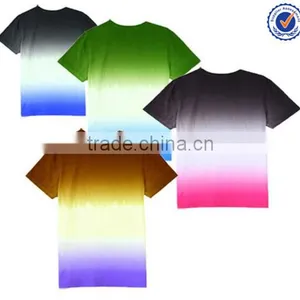 New Model Mens Good Quality Dip Dye t Shirt thumbnail-2