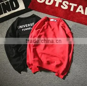 High Quality Good Sale Professional China Wholesale Round Neck Cotton Sweatshirt for Mens Printing thumbnail-1