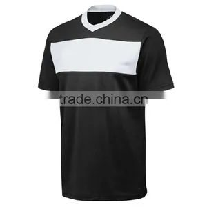Your Own Design Black and White Soccer Jersey thumbnail-1