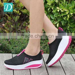 Height Increasing Summer Casual Shoes For Women Swing Wedges Shoes Breathable thumbnail-5