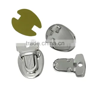 Newest Custom Size Silver Tone Purse Handbag Twist Turn Lock thumbnail-2