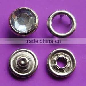 H68 Brass Crystal Snap Button Wenzhou Button China thumbnail-1