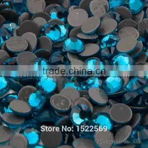 2058HF(1440Pcs/lot) Hight Quality Blue Zircon Rhinestones FlatBack HotFix Crystal SS20 thumbnail-5