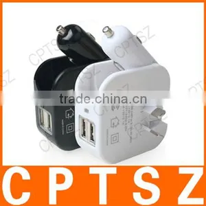 Double USB Charger Traveling Creative Car Wall Filled With Smart Phone Charger thumbnail-1