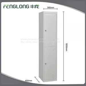 Single Metal 2 Doors Garment Fixing Shoes Fixing Storage Mechanical Lock Locker thumbnail-1