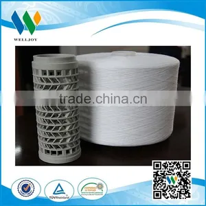 100% Spun Polyester Sewing Thread 20/2 Raw Whiten on Plastic Dye Tube thumbnail-3