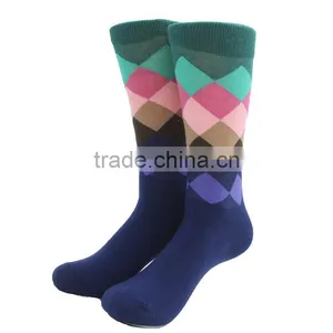 Wholesale Diamond Combed Cotton Mens Socks thumbnail-3
