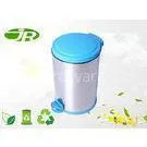 Colored White Pedal Bin Stainless Steel Pedal Bin 5 Liter For Home , Kitchen thumbnail-1