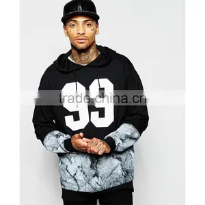 OEM Custom Heavy Cotton Blend Crewneck Sublimation Printing Sweatshirt Stitching Hoodies thumbnail-1