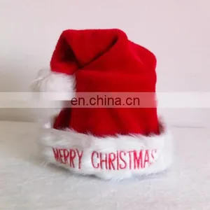 Father Christmas Hat With Embroidered Merry Christmas Singing Christmas Hat thumbnail-1