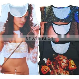 Sublimation Custom Burnout Tank Top Men , Burnout Tank Top Women thumbnail-4