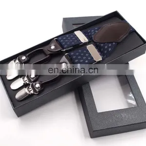 Wholesale Adult 6 Clips Men's Jacquard Suspenders More Colors Available thumbnail-5