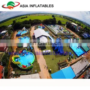 On Sea Aqua Park Inflatable Water Park , Water Amusement Park Playground thumbnail-1