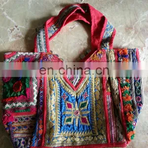 Banjara Coin Mirror Work Big Jhola Bag Messenger Bag Vintage India Handicraft thumbnail-1