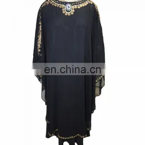 Saudi Arabia 2017 Abaya With Shoulder Veil / Black Color Diamond Stone Work Burkha 2017 / Latest Designer Burkha (dubai Abaya) thumbnail-1