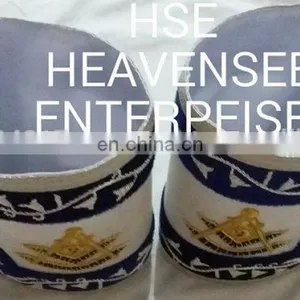 MASONIC REGALIA PAST MASTER CUFF'S WHITE BLUE thumbnail-6