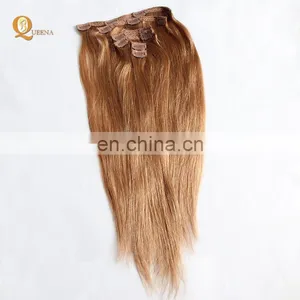 Factory Direct OEM 120 160 220 260grams Set Double Drawn Clip in Hair Extension Full Head Set thumbnail-1
