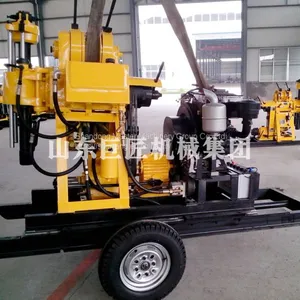 XYX-200 Wheeled Hydraulic Rotary Drilling Rig Water Well Drilling Rig Machine for Sale thumbnail-2