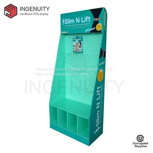 Cardboard Hooks Display With MDF Board for Slim Lift FSDU-HOOK-018,Custom Printing Paper Hanging Display,Cardboard Hook Display thumbnail-1
