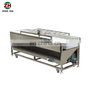 Industrial Automatic Red Bell Pepper Onion Tomato Vegetable Brush Roll Washing Machine for Sale thumbnail-6