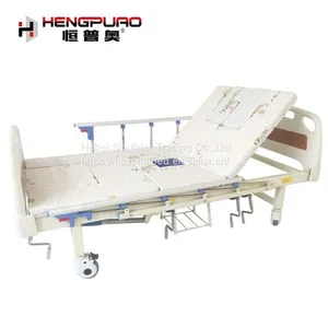 Hospital Furniture Suppliers Disabled Manual Medical Bed With Mattress thumbnail-2