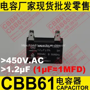 450V.AC 1.2uF±5% CBB61 Capacitor for Air Conditioner thumbnail-4