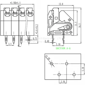 Replace DINKLE 0136-20 Push Button Terminal Block 3.5mm Pitch Ballast Terminal Block thumbnail-4
