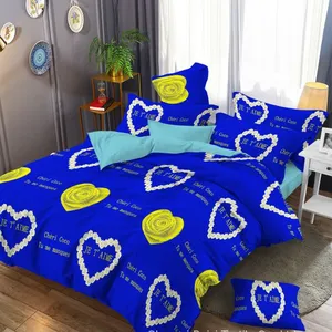 Fashion Style Designer Bedding Comforter Sets Bed Sheet Brushed Microfiber Fabric Bedding Set thumbnail-1