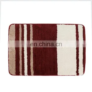 New Design Stripe Home Use Absorb Water Anti Slip Microfiber Bathroom Floor Mats thumbnail-3