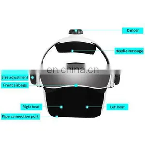 Homse Use Automatic Air Pressure Head Massage Helmet Dual Vibrating Electric Head Massager thumbnail-6