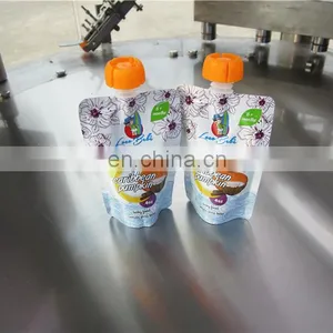 Printing Plastic Packaging Liquid Stand up Pouch With Spout for Juice Packaging Filling Machine thumbnail-6