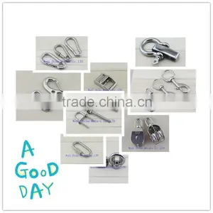 Stainless Steel Rigging Hardware Products Turnbuckle Thimble Shackle Kinds of Metal Hooks for Sale thumbnail-1