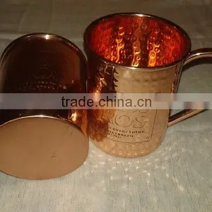 Copper Moscow Mule Mug With Engraved Custom Logo thumbnail-1